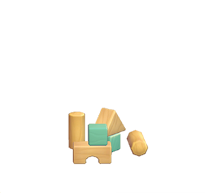 Aquamarine Toy blocks