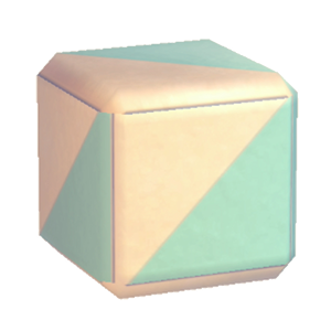 Aquamarine Triangle-design flooring