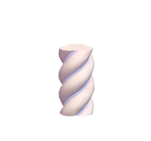 Cyan Twisty pillar (middle)