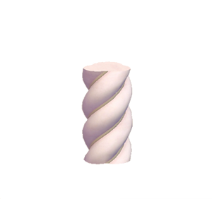 Beige Twisty pillar (middle)