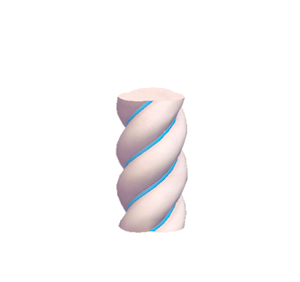 Blue Twisty pillar (middle)