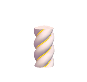 Yellow Twisty pillar (middle)