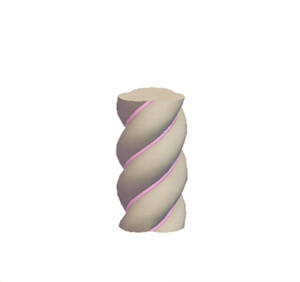 Beige Twisty pillar (middle)