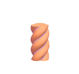 Orange Twisty pillar (middle)