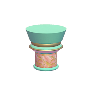 Aquamarine Twisty pillar (upper)