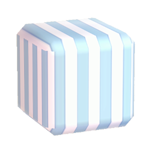 Cyan Vertical-stripe print
