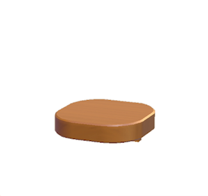 Brown Wall-mounted table