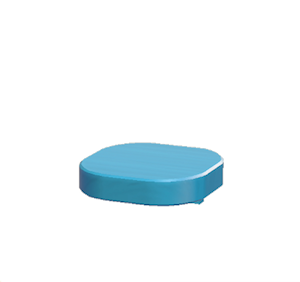 Blue Wall-mounted table