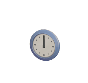 Cyan Wall clock