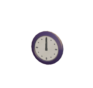Plum Wall clock