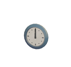 Gray Wall clock