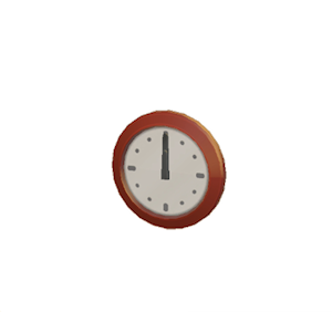Red Wall clock
