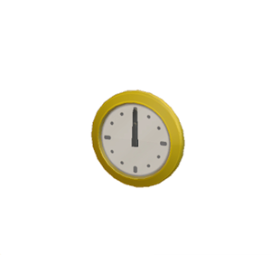 Yellow Wall clock