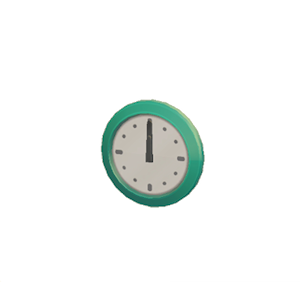 Aquamarine Wall clock