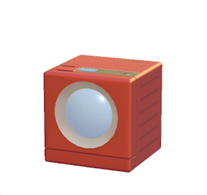 Red Washing machine