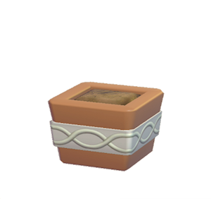 Brown Wavy-pattern planter
