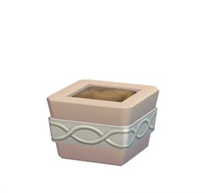 Beige Wavy-pattern planter