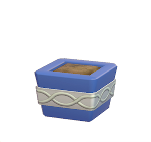 Navy Wavy-pattern planter