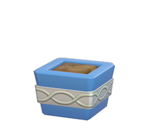 Blue Wavy-pattern planter