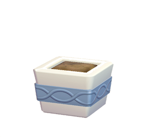 Cyan Wavy-pattern planter