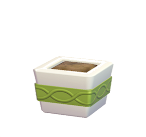 Lime Wavy-pattern planter