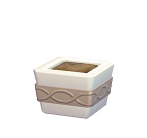 Beige Wavy-pattern planter