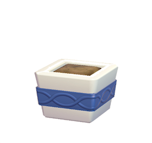 Navy Wavy-pattern planter