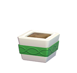 Green Wavy-pattern planter