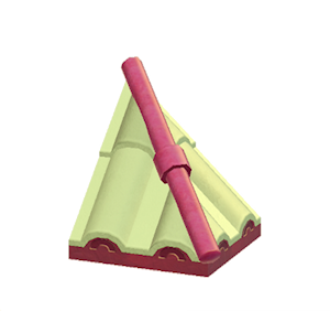 Lime Wavy hipped roof