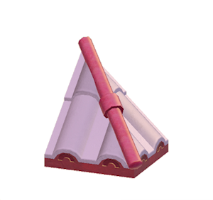 Plum Wavy hipped roof