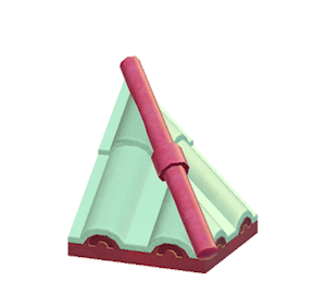 Aquamarine Wavy hipped roof