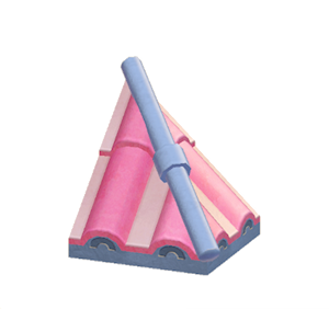 Navy Wavy hipped roof