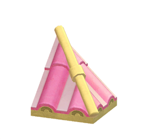 Yellow Wavy hipped roof