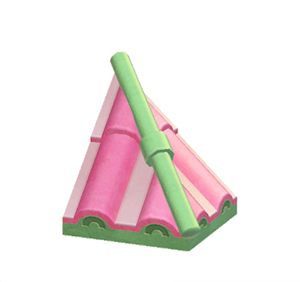 Green Wavy hipped roof