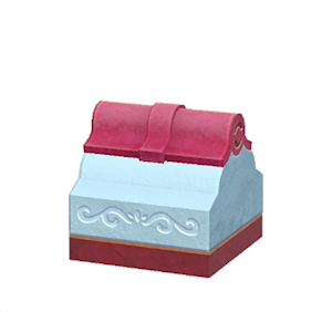 Cyan Wavy roof decoration