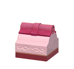 Pink Wavy roof decoration