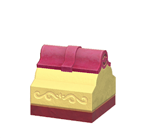 Yellow Wavy roof decoration