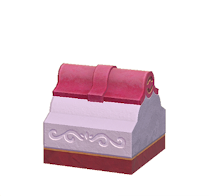Purple Wavy roof decoration