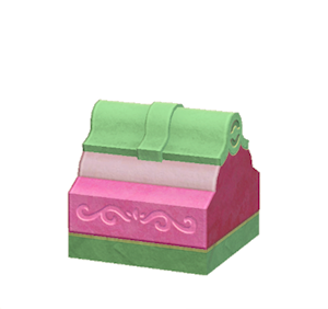 Green Wavy roof decoration