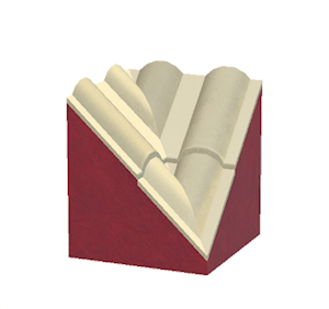 Beige Wavy roof valley