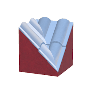 Navy Wavy roof valley