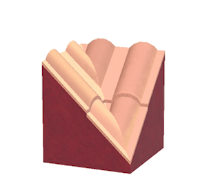 Red Wavy roof valley