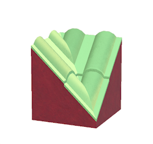 Green Wavy roof valley