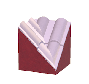 Purple Wavy roof valley