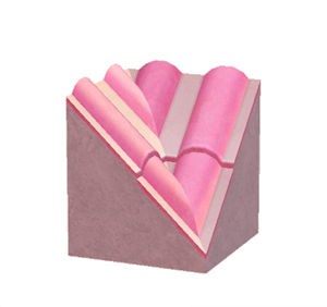Pink Wavy roof valley