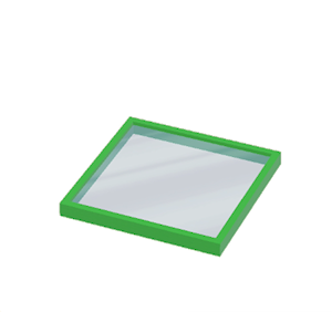 Green Window pane (horizontal)