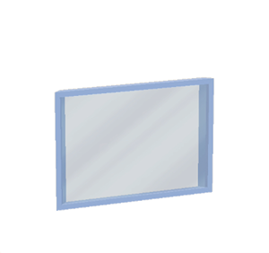 Cyan Window pane (sloped)