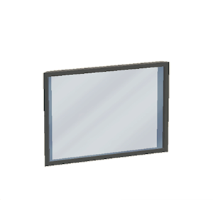 Black Window pane (sloped)