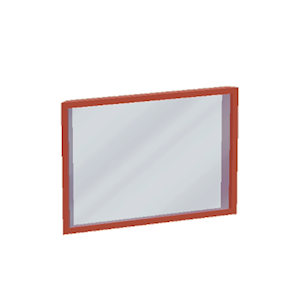 Red Window pane (sloped)