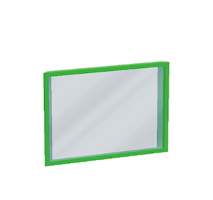 Green Window pane (sloped)